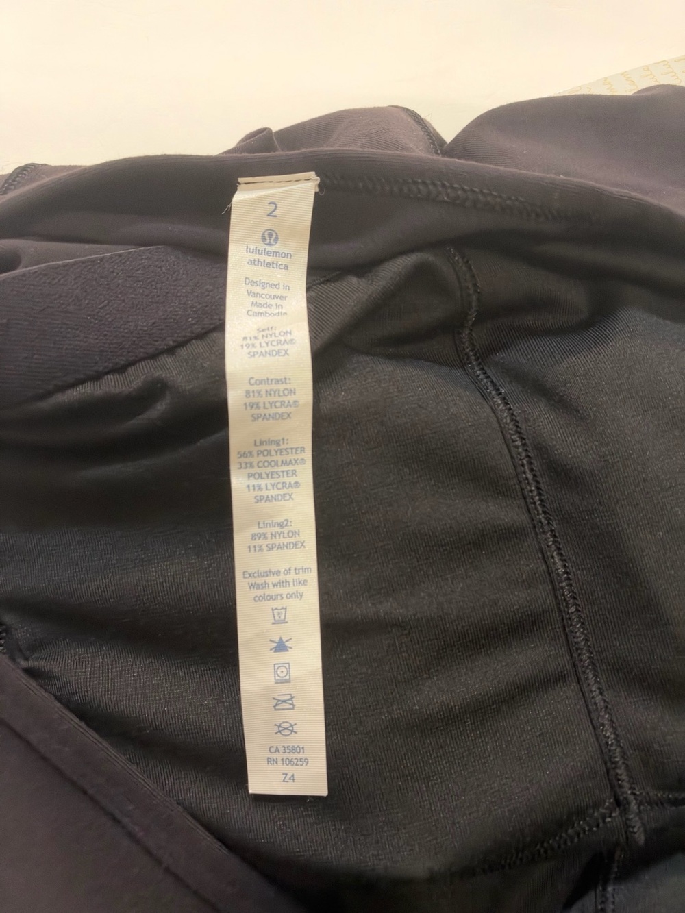 Lululemon Picnic Play Dress new with tags black size 2 - Picture 7 of 9
